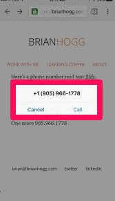 Les numéros de téléphone sur votre site sont- ils captif ?